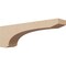 Ekena Millwork 5"W x 30"D x 10"H Thin Legacy Rough Cedar Woodgrain TimberThane Corbel, Primed Tan CORUR05X30X10LGYRCPR - alternate 1